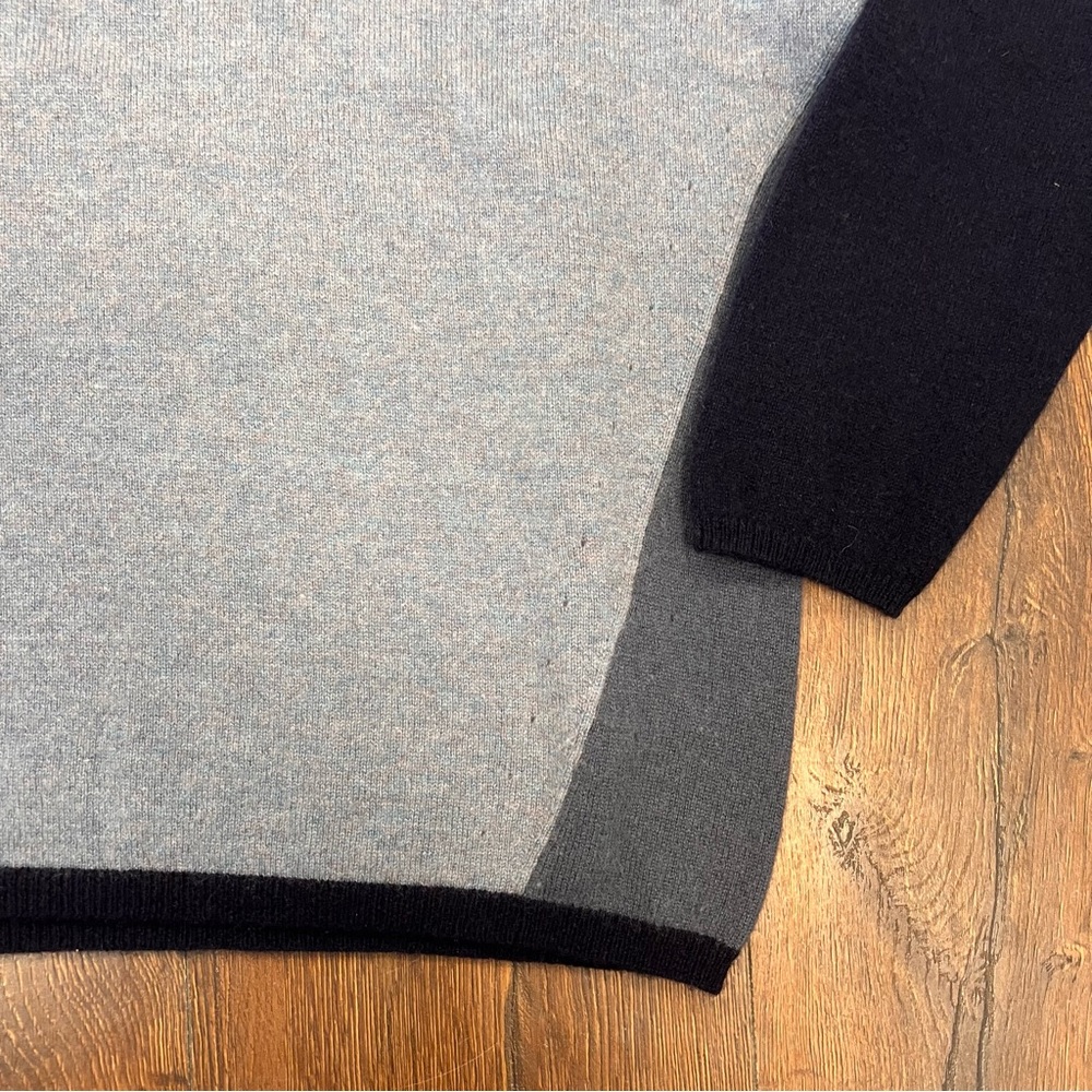 GERARD DAREL Lovana Oversized 100% Cashmere Sweater In Stylish Blue SZ MED - Picture 6 of 7